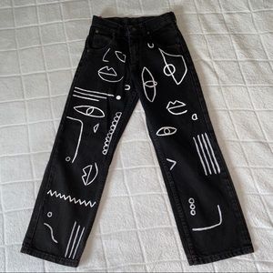 Black wrangler jeans